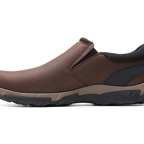 Clarks Grove Step Brown Leather Men’s Size 10M - Picture 1 of 9